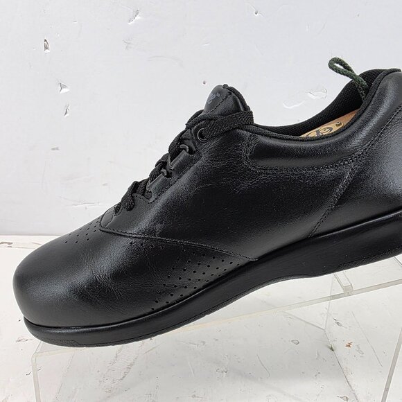 SAS 'Free Time' Womens  Black Leather Comfort Walking Shoe LACE UP  8 WWW - Picture 4 of 9